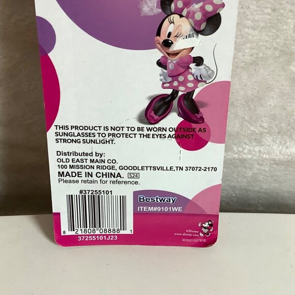 Disney Minnie Mouse Swim Goggles Kid Age 3+ UV Protection Soft Silicone Pink NEW - Picture 3 of 4